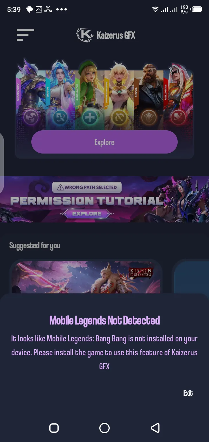 Screenshot of Kaizerus GFX APK